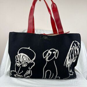 KATE SPADE & MAIRA KALMAN Canvas Tote Bag